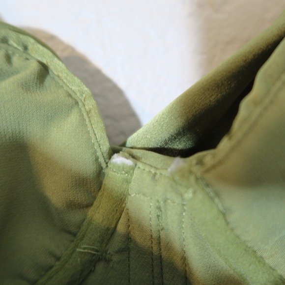 House of CB Myrna Olive Corset Satin Slip Dress Timeless Elegant - Picture 9 of 14